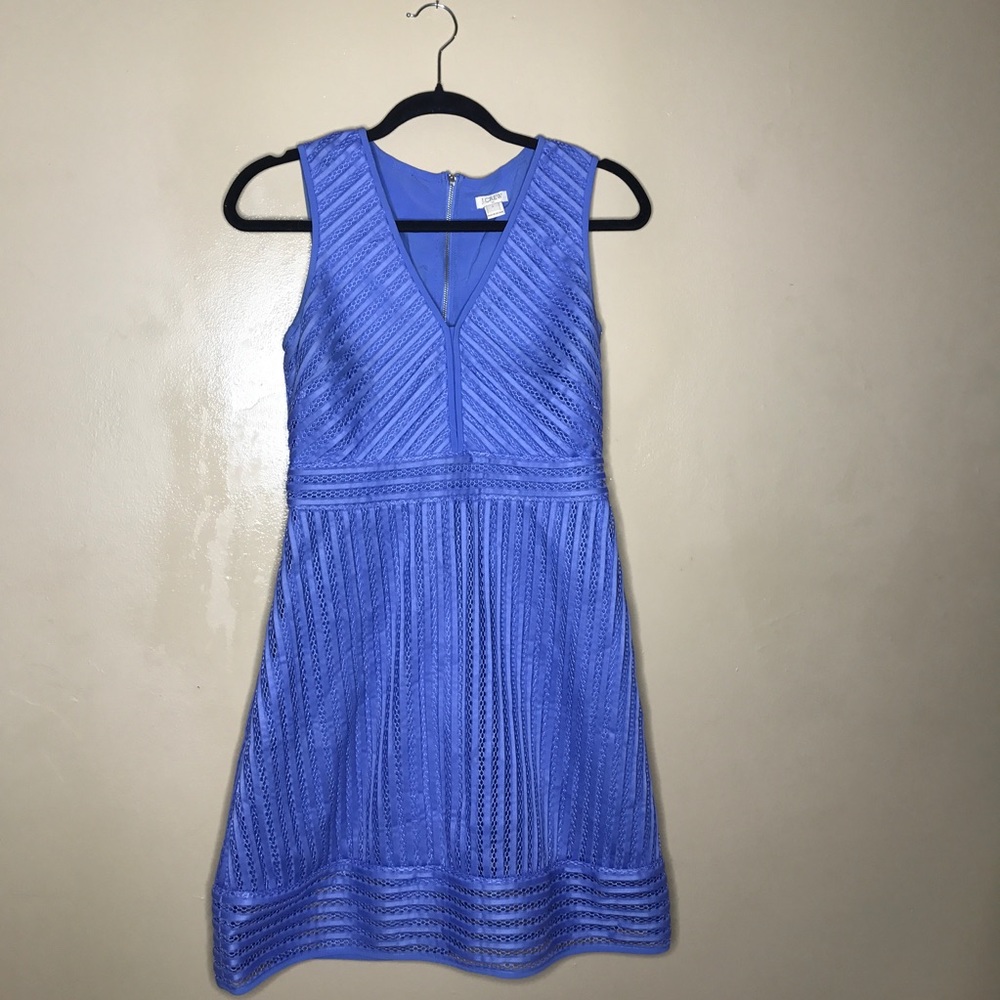 Periwinkle J. Crew Fit and Flare Dress